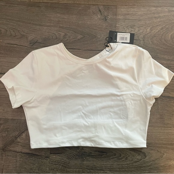 Lazuli Label | Nola Open Back Short Sleeve Top NWT - Picture 2 of 3